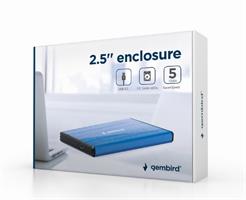 TECHMADE GEMBIRD BOX ESTERNO USB 3.0 2.5'' ALLUMINIO BLU SCURO