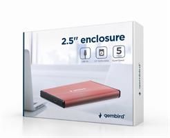 TECHMADE GEMBIRD BOX ESTERNO USB 3.0 2,5 ALLUMINIO OPACO ROSA