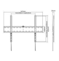 TECHMADE GEMBIRD STAFFA TV (FISSA) 37”-70” (40 kg)