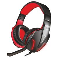 TECHMADE CUFFIA GAMING PER CONSOLE/PC/LAPTOP/SMARTPHONE ROSSA