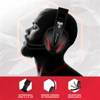 TECHMADE CUFFIA GAMING PER CONSOLE/PC/LAPTOP/SMARTPHONE ROSSA