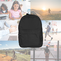 TECHMADE ZAINO CLASSIC STYLE SMALL (31.5x13.5x43 CM) NERO