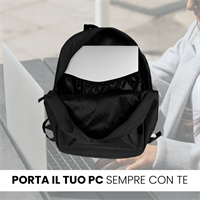 TECHMADE ZAINO CLASSIC STYLE SMALL (31.5x13.5x43 CM) NERO