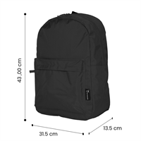TECHMADE ZAINO CLASSIC STYLE SMALL (31.5x13.5x43 CM) NERO