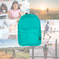 TECHMADE ZAINO CLASSIC STYLE SMALL (31.5x13.5x43 CM) LIGHT BLU