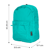 TECHMADE ZAINO CLASSIC STYLE SMALL (31.5x13.5x43 CM) LIGHT BLU