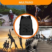 TECHMADE ZAINO SPORT STYLE (29x15x43 CM) NERO