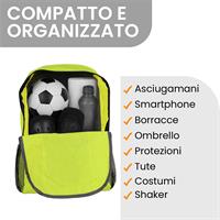 TECHMADE ZAINO SPORT STYLE (29x15x43 CM) VERDE