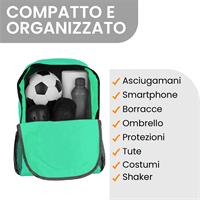 TECHMADE ZAINO SPORT STYLE (29x15x43 CM) LIGHT BLU