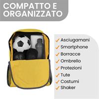 TECHMADE ZAINO SPORT STYLE (29x15x43 CM) GIALLO