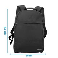 TECHMADE ZAINO PROFESSIONAL STYLE (30x12x43 CM) NERO