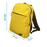 TECHMADE ZAINO PROFESSIONAL STYLE PER PC (30x12x43 CM) GIALLO