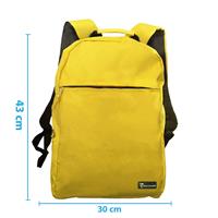 TECHMADE ZAINO PROFESSIONAL STYLE PER PC (30x12x43 CM) GIALLO