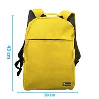 TECHMADE ZAINO PROFESSIONAL STYLE (30x12x43 CM) GIALLO