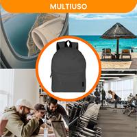 TECHMADE ZAINO CLASSIC STYLE MEDIUM (32x15x42 CM) NERO