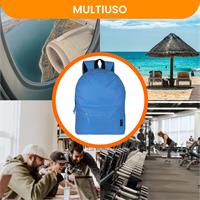 TECHMADE ZAINO CLASSIC STYLE MEDIUM (32x15x42 CM) BLU