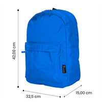 TECHMADE ZAINO CLASSIC STYLE MEDIUM (32x15x42 CM) BLU