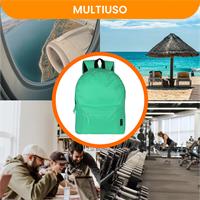 TECHMADE ZAINO CLASSIC STYLE MEDIUM (32x15x42 CM) LIGHT BLUE