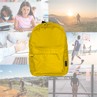 TECHMADE ZAINO CLASSIC STYLE MEDIUM (32x15x42 CM) GIALLO