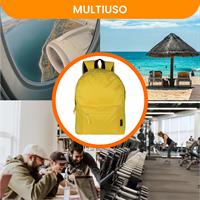 TECHMADE ZAINO CLASSIC STYLE MEDIUM (32x15x42 CM) GIALLO