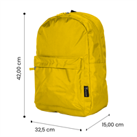 TECHMADE ZAINO CLASSIC STYLE MEDIUM (32x15x42 CM) GIALLO