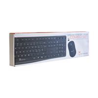 TECHMADE COMBO SET WIRELESS KEYBOARD & MOUSE BLACK