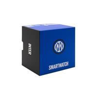 TECHMADE SMARTWATCH INTER CASSA NERA CINTURINO BIANCO E BLU