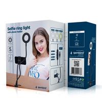 TECHMADE GEMBIRD SELFIE RING LIGHT CON PHONE HOLDER