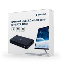 TECHMADE GEMBIRD BOX ESTERNO USB 3.0, NERO