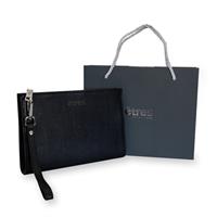 ETRES HANDBAG BLACK IN SIMILPELLE CON ZIP E TRACOLLA