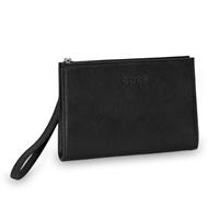 ETRES HANDBAG BLACK IN SIMILPELLE CON ZIP E TRACOLLA
