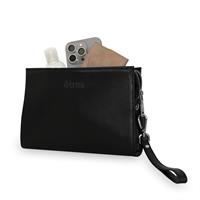 ETRES HANDBAG BLACK IN SIMILPELLE CON ZIP E TRACOLLA