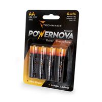 TECHMADE BATTERIA STILO Modello AA TM-LR6 PACK DA 4
