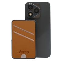 ETRES POWERBANK WIRELESS 5000 MAH CON PORTACARTE BROWN