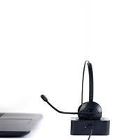 TECHMADE GEMBIRD BT CUFFIA WIRELESS DA CALL CENTER, MONO, NERA