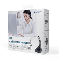 TECHMADE GEMBIRD BT CUFFIA WIRELESS DA CALL CENTER, MONO, NERA