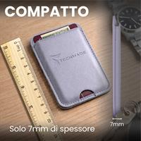 TECHMADE SMART WALLET SLIM DESIGN MAGNETIC 3 CARTE PURPLE