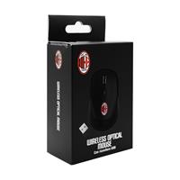 TECHMADE MOUSE SENZA FILO UFFICIALE MILAN NERO