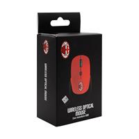 TECHMADE MOUSE SENZA FILO UFFICIALE MILAN ROSSO