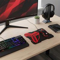 TECHMADE COMBO SET GAMING MOUSE+MOUSEPAD TM-XJG36-BK