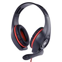 TECHMADE GEMBIRD GAMING HEADSET WITH VOLUME CONTROL,RED-BLACK