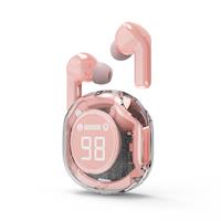 TECHMADE GEMBIRD AURICOLARI IN-EAR TWS TRASPARENTI, ROSA