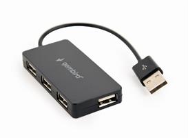 TECHMADE GEMBIRD HUB USB A 4 PORTE, NERO