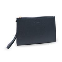 ETRES HANDBAG SAFFIANO BLUE - GOLD CON ZIP E TRACOLLA