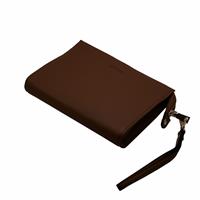 ETRES HANDBAG BROWN - GOLD CON ZIP E TRACOLLA