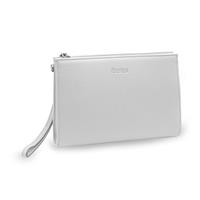 ETRES HANDBAG WHITE - SILVER CON ZIP E TRACOLLA