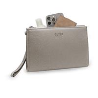 ETRES HANDBAG SILVER - SILVER CON ZIP E TRACOLLA