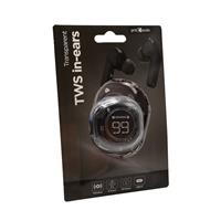 TECHMADE GEMBIRD AURICOLARI IN-EAR TWS TRASPARENTI, NERI