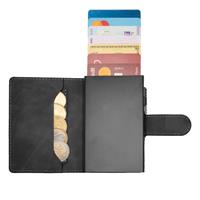ETRES SMART WALLET SLIDE PORTACARTE IN METALLO BLACK MAGSAFE