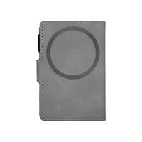 ETRES SMART WALLET SLIDE PORTACARTE IN METALLO GREY MAGSAFE